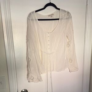 Idyllwind Cream Button-Front Blouse
